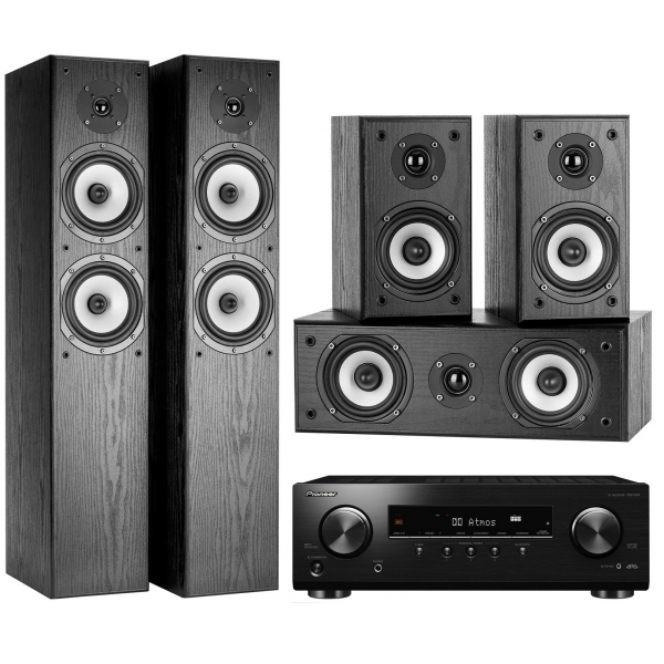 VSX-534-B 5.2 AV erősítő, fekete + Wilson CINEMATIC 5.0 házimozi hangfalszett, fekete