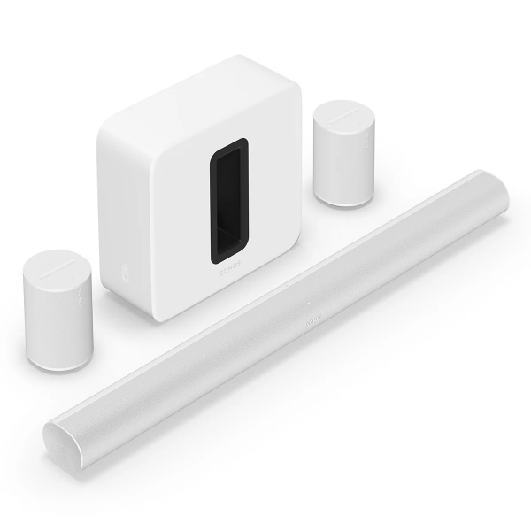 ARC + SUB + 2x ERA 100 Házimozi rendszer, fehér