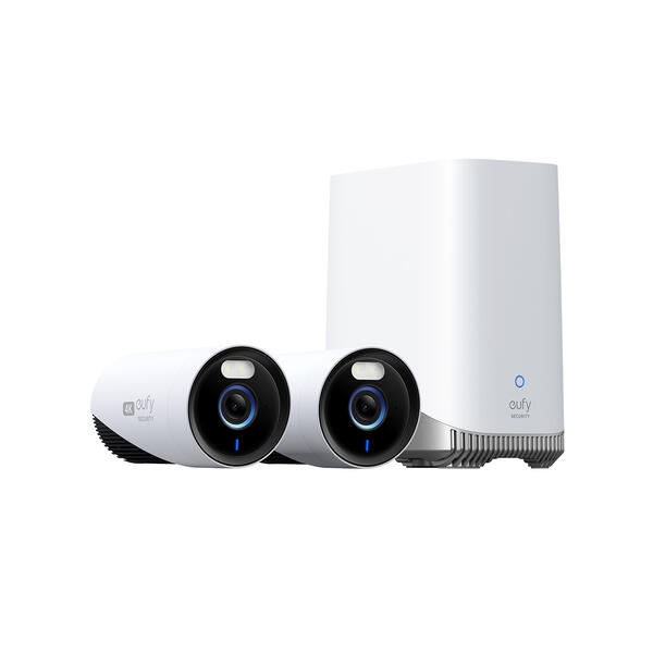 EufyCam E330 Biztonsági Kamera Rendszer (2+1) 4K HomeBase 3 vezérlővel (E8601321)