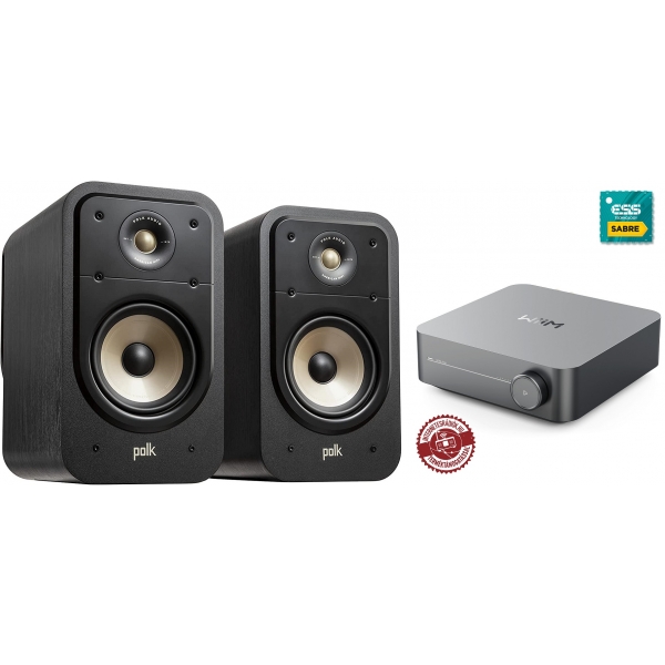 Amp hálózatos erősítő + Polk Audio Signature ES20 hangsugárzó pár
