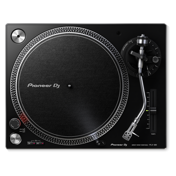 PLX-500K direkt meghajtású DJ lemezjátszó, fekete