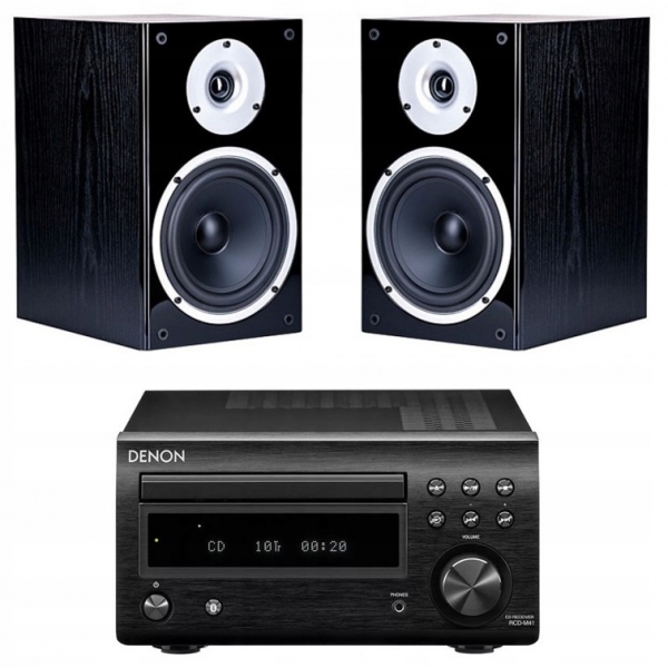 RCD-M41 DAB+ CD/rádióerősítő + Wilson Raptor 3 Hangsugárzó pár, fekete